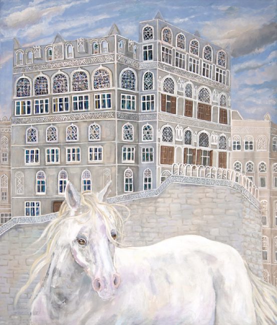 Arrived or about to Leave?, Acrylic / Cotton, 170 x 200 cm