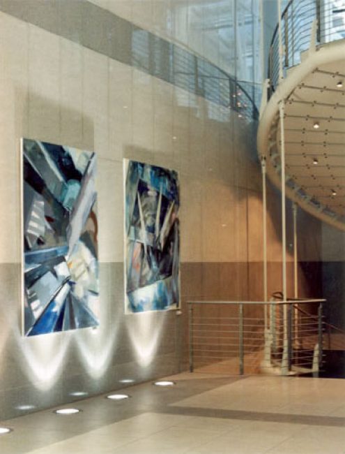 Ausstellung im Atrium der Investitionsbank Berlin, 2005 Exhibition in the atrium of the Investitionsbank Berlin, 2005